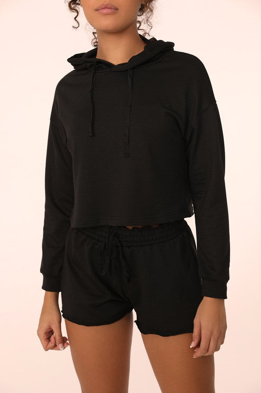 ALAMAE APPAREL - French Terry Cropped Hoodie | Available in 6 Colors